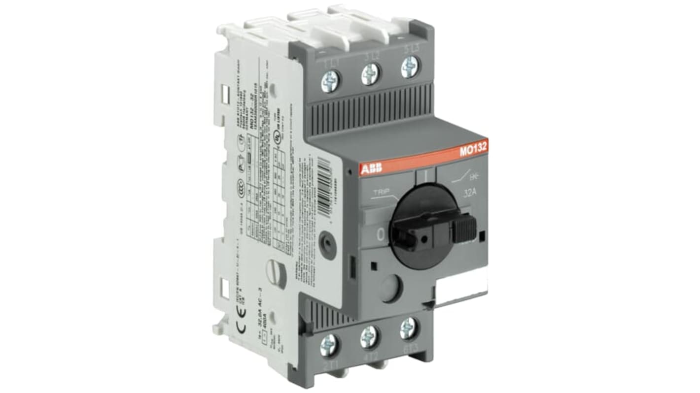 Avviatore manuale ABB 1SAM360000R1012, 3 fasi, 12 A, 690 V c.a., IP20, con contattori AS e morsetti a vite.