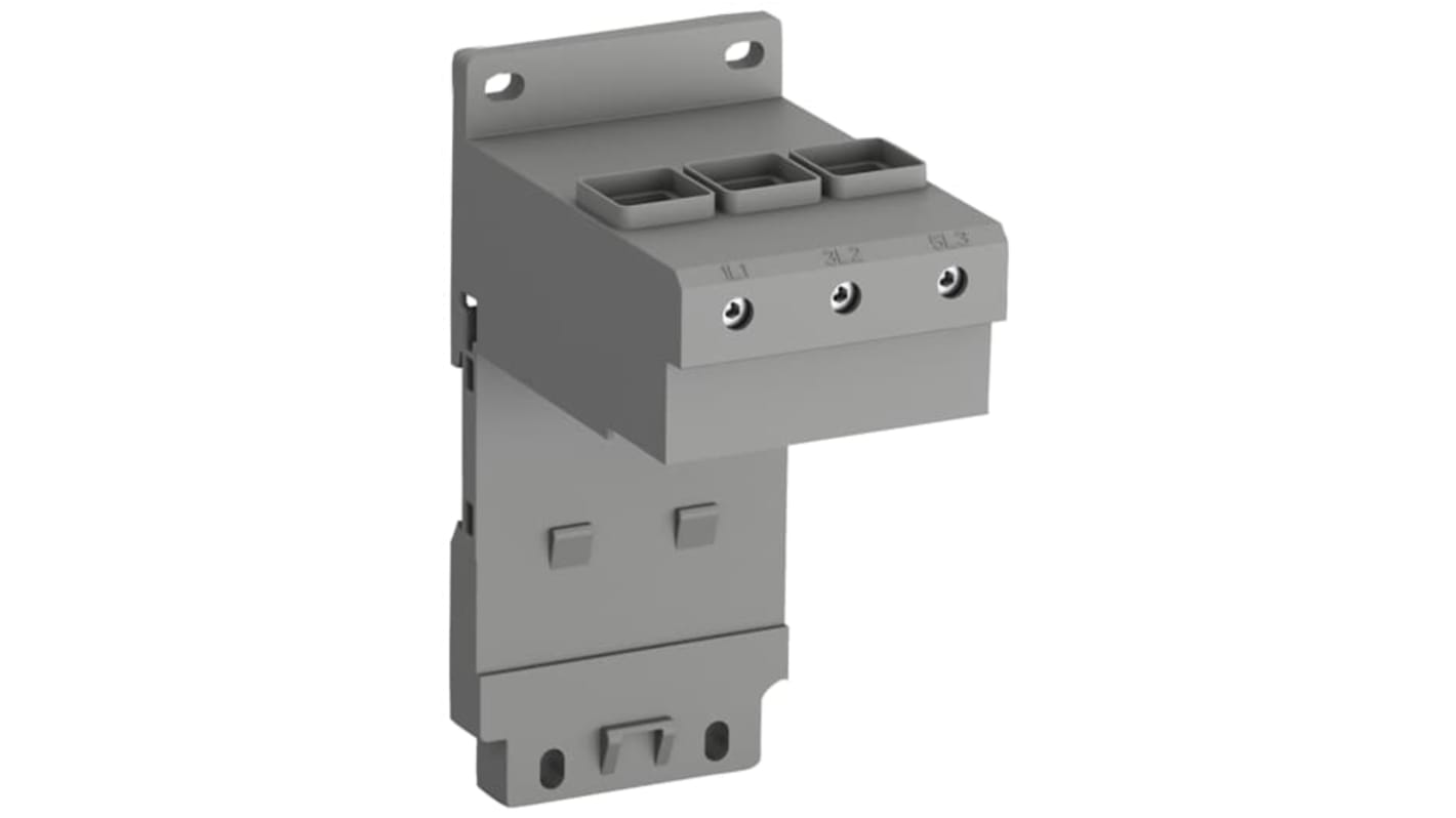Kit di montaggio ABB 1SAZ901901R1001 per relè DB96, compatibile con TF96 ed EF96, montaggio su guida DIN, dimensioni 70 x 157 x 102 mm.