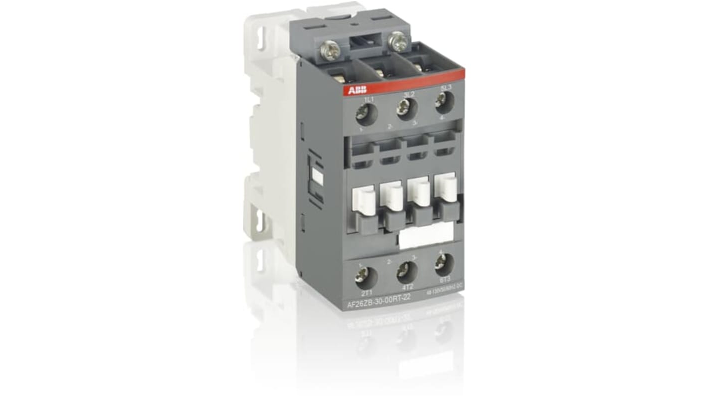 Contattore di installazione ABB 1SBL296060R2100, 3 poli, bobina 240V, con contatto ausiliario e morsetti a vite.