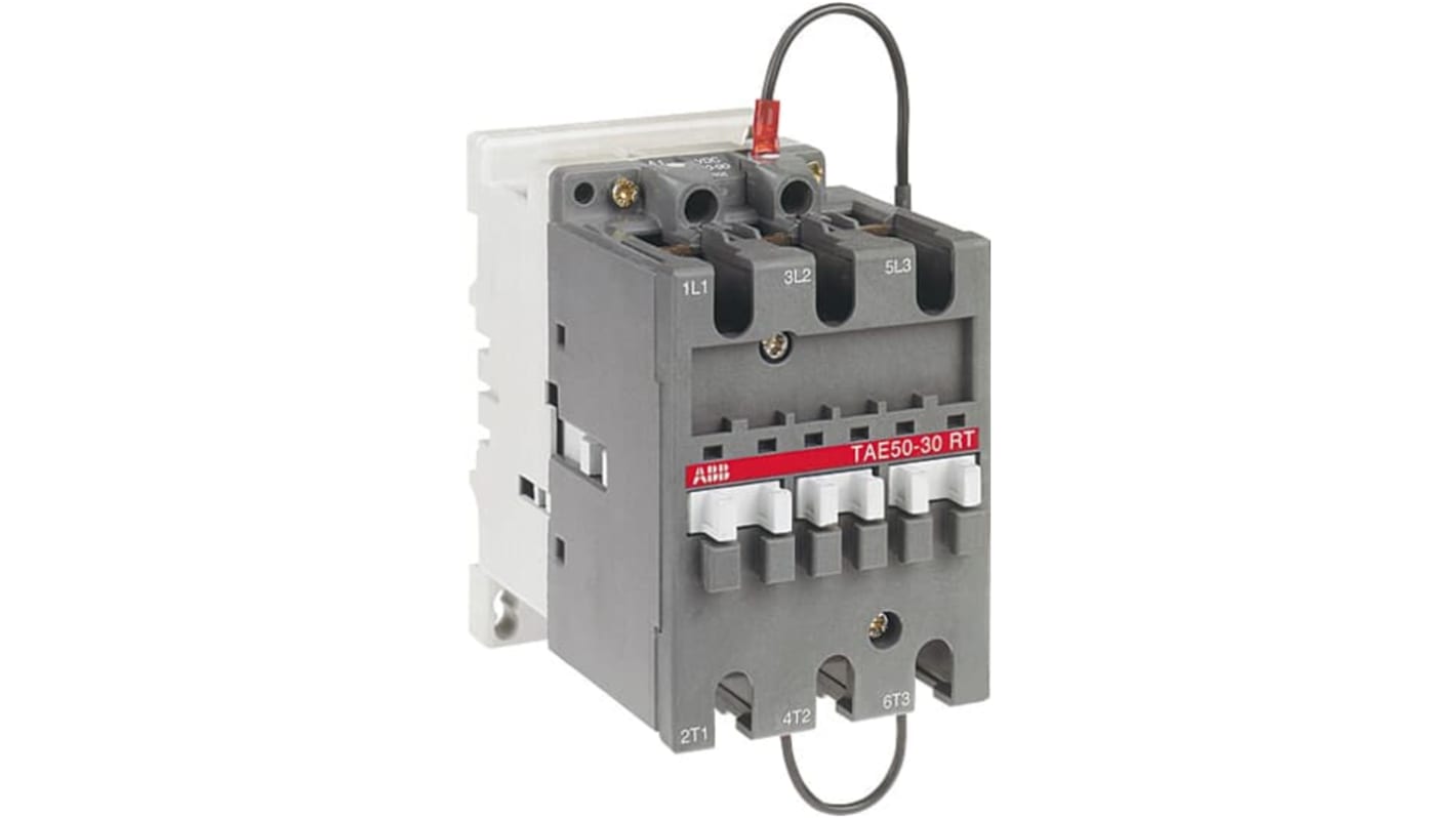 Contattore di installazione ABB 1SBL359060R6200, 3 poli, bobina 77-143 V, con 1 contatto ausiliario, morsetti a vite.