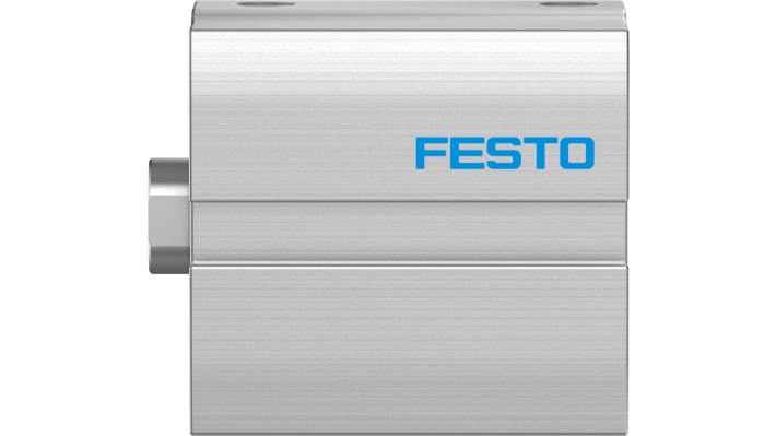 Cilindro pneumatico Festo ADN-S-20-10-I-P, doppio effetto, alesaggio 20 mm, corsa 10 mm, attacco M5, per automazione.