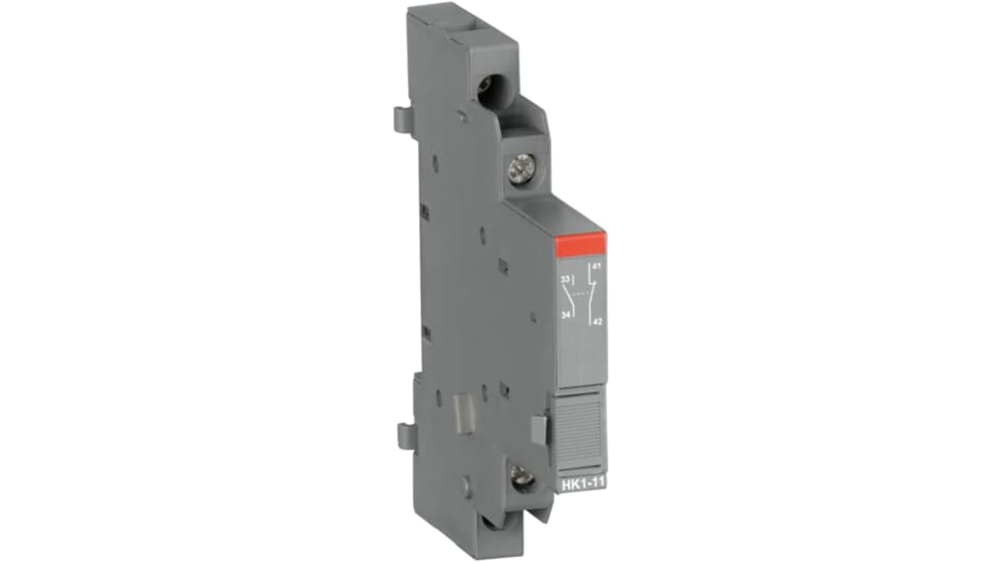 ABB 1SAM201902R1004, modulo contatti ausiliari per avviatore motore, montaggio laterale destro, grado di protezione IP20.