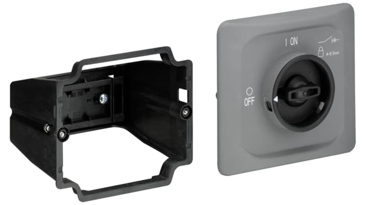 Kit di montaggio ABB 1SAM201912R1010 per avviatore manuale MS116/MS132, grado di protezione IP65, impugnatura bloccabile.
