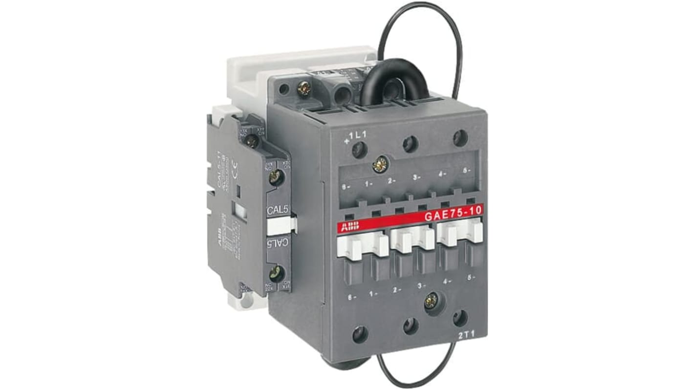 Contattore di installazione ABB 1SBL419025R3811, 1 polo, 4 A, 250 V, morsetti a vite, design a blocco, estensibile con moduli ausiliari.