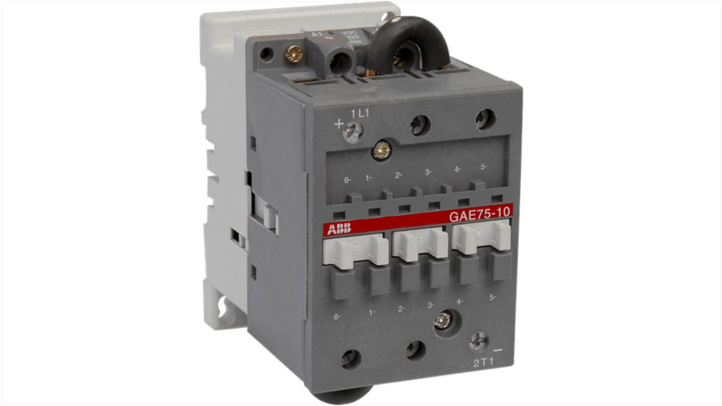 Contattore di installazione ABB 1SBL419025R8700, 1 polo, bobina 125 V, morsetti a vite, protezione sovratensioni, estensibile.