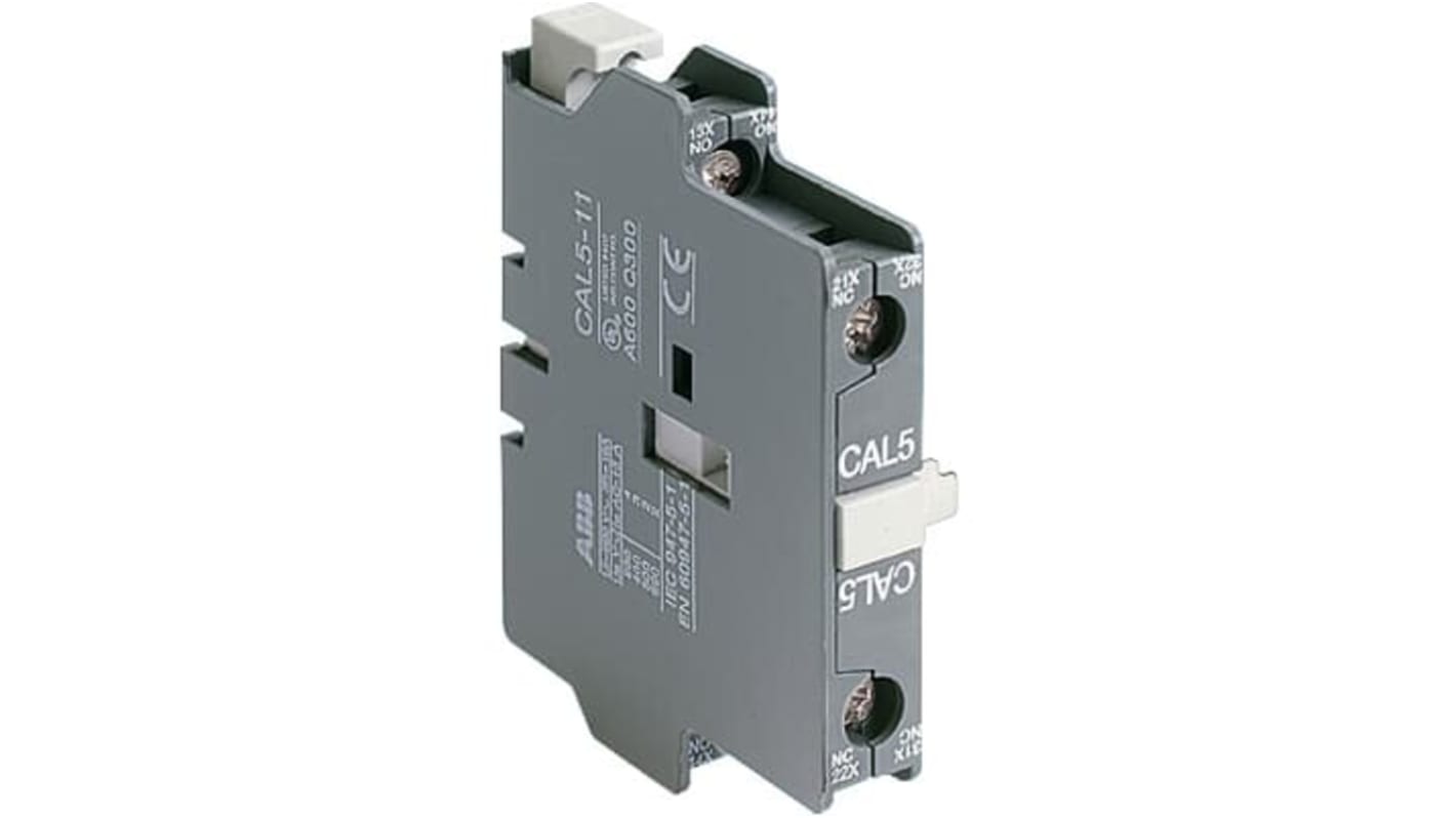 ABB 1SBN011421R1008, modulo contatti ausiliari con 2 contatti, 1 NC + 1 NA, montaggio laterale, corrente 4 A.