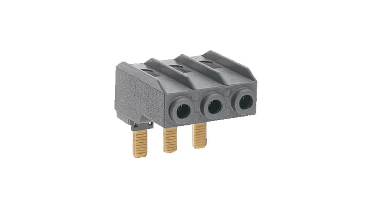 Morsettiera ABB 1SBN072808R1000 per A30, A40, AL30, AL40, dimensioni 43 x 40 x 48,3 mm, con morsetti a vite.
