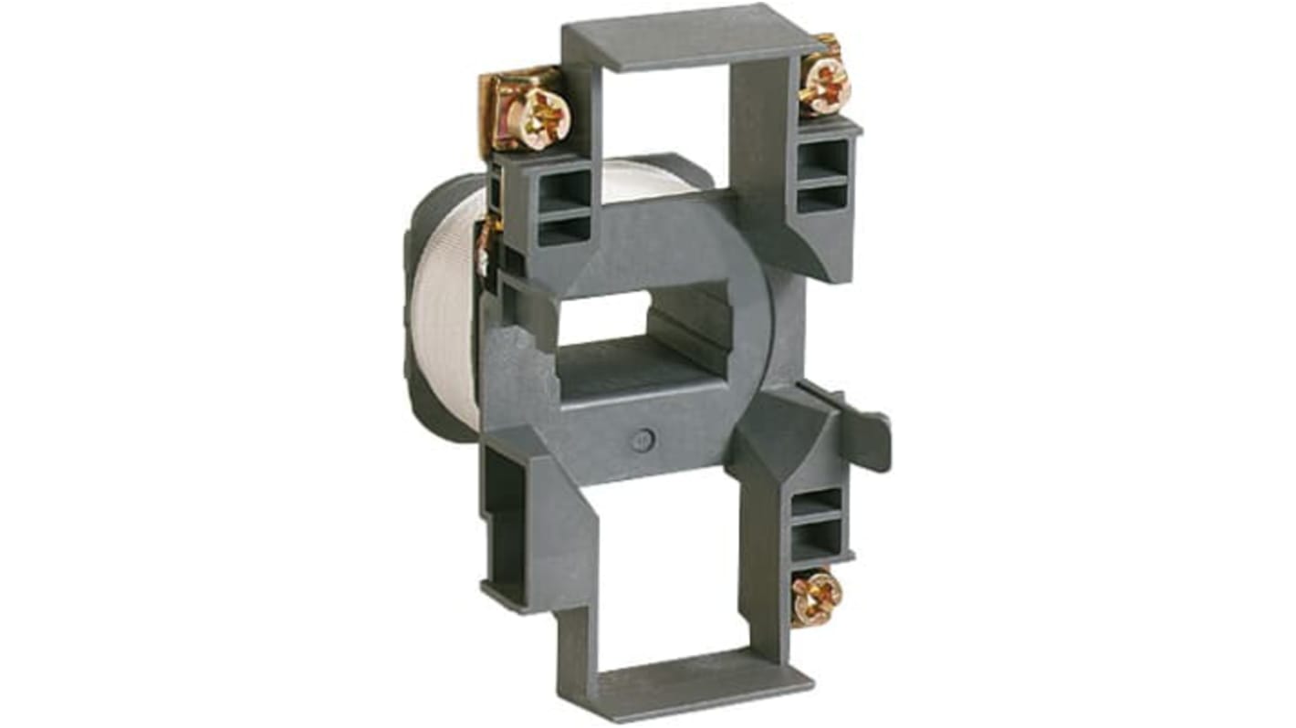Bobina ABB 1SBN153590R5106 per ZAE75, tensione 17-32 V c.c., dimensioni 45 x 111 x 72 mm, morsetti a vite.