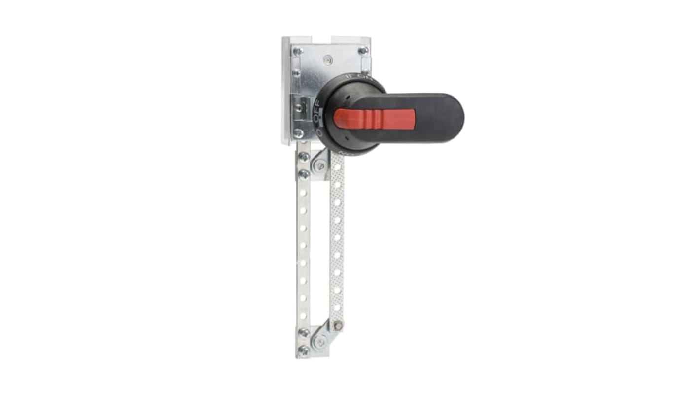 Sezionatore con interruttore ABB 1SCA022387R1620, in acciaio galvanizzato, protezione IP65, adatto per uso esterno, impugnatura bloccabile.