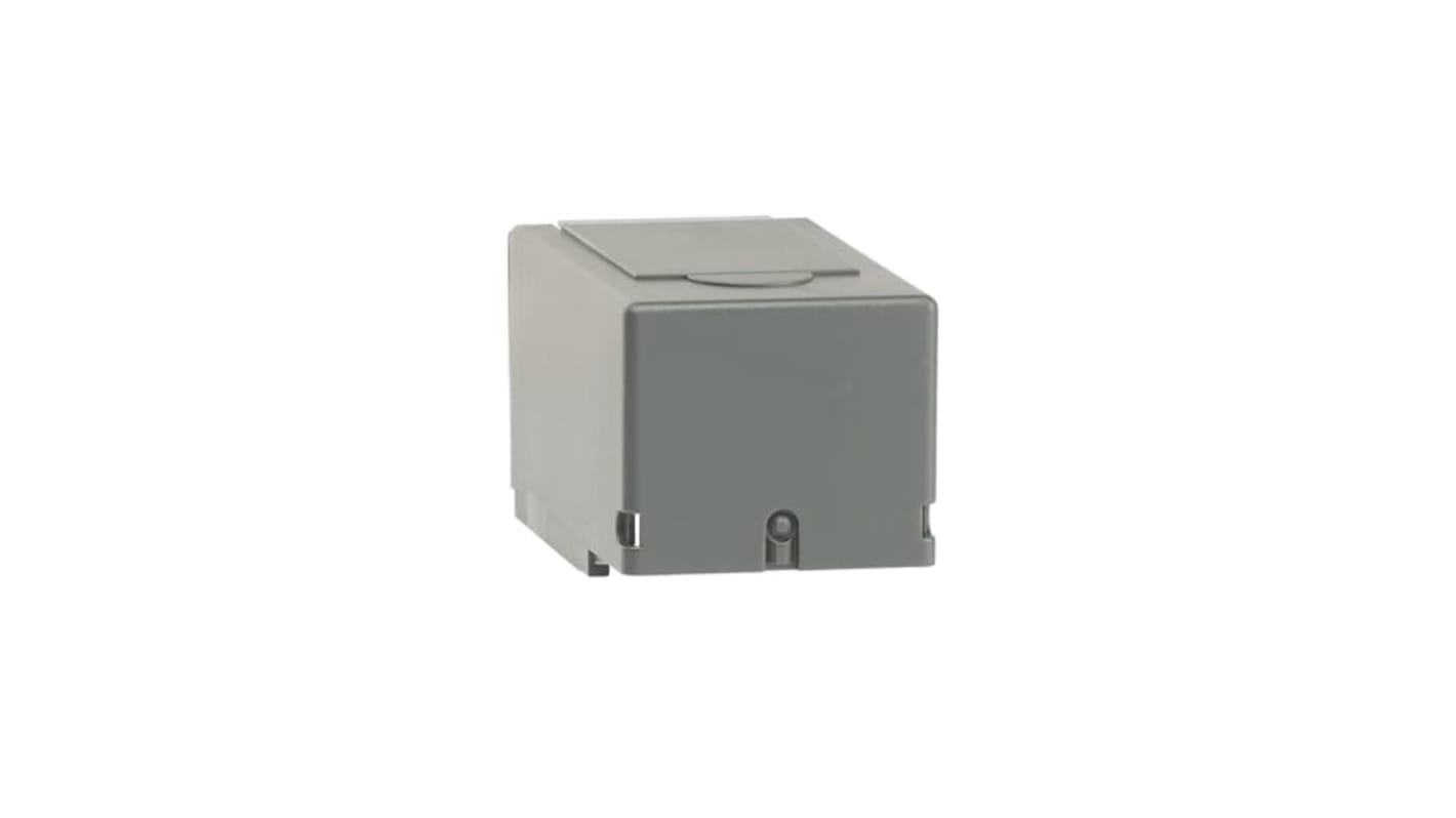 Calotta copri terminali per sezionatori motorizzati ABB, codice 1SCA022776R8010, dimensioni 159,4 x 126 x 167 mm.