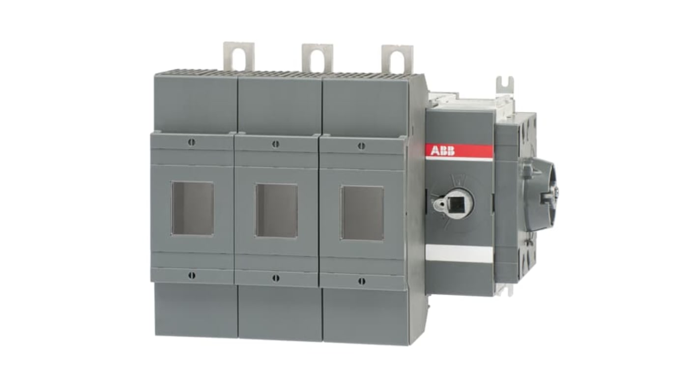 Sezionatore portafusibili ABB 3 poli, corrente massima 315A, fusibile integrato, montaggio su base, serie 1SCA02.