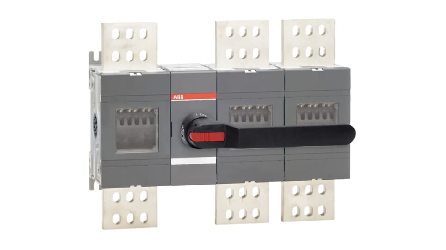 Sezionatore manuale ABB 1SCA104978R1001, 3 poli, corrente massima 2500A, grado di protezione IP65, montaggio su base.