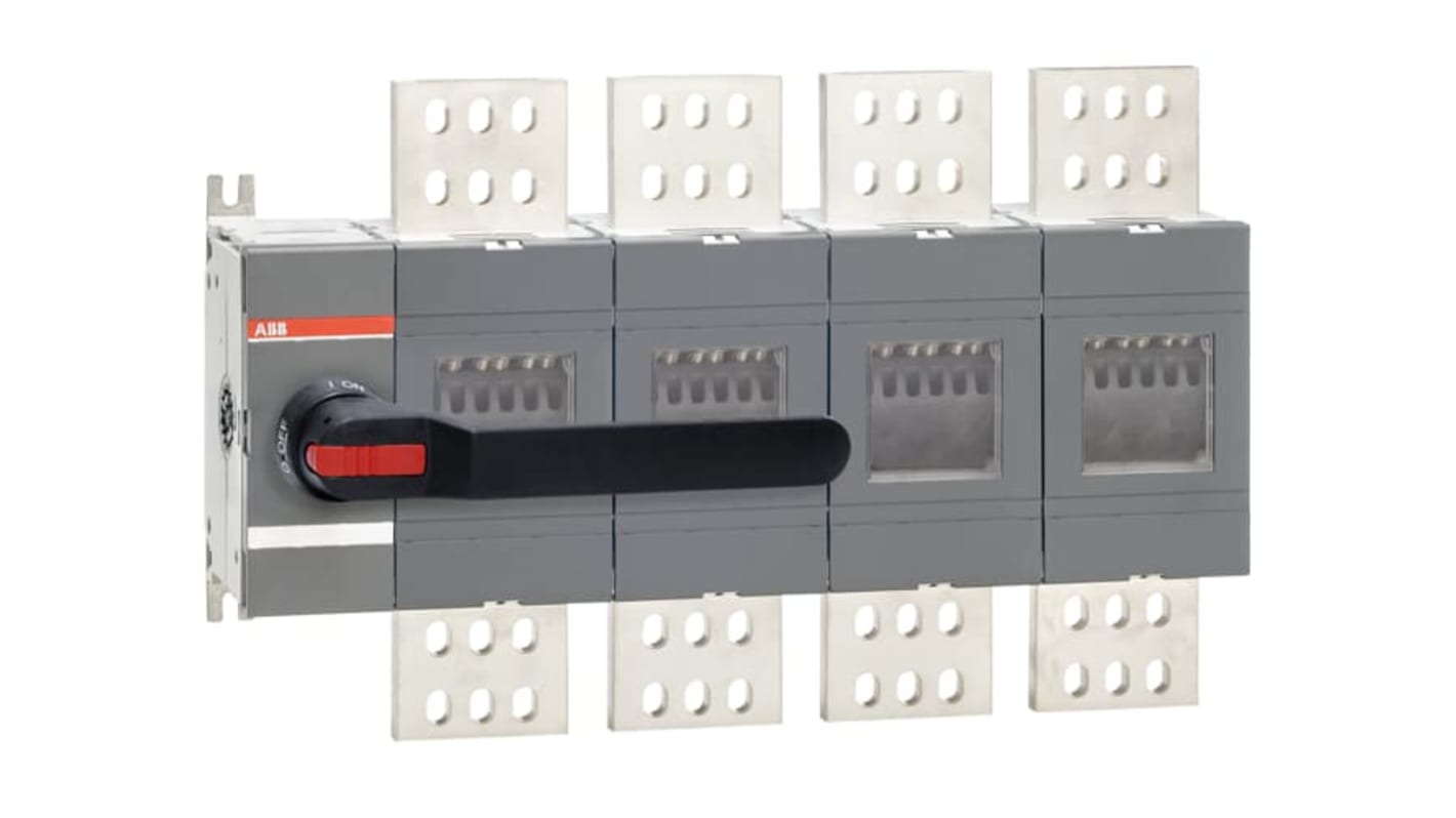 Sezionatore manuale ABB 1SCA105140R1001, 4 poli, corrente massima 2500A, grado di protezione IP65, montaggio su base.