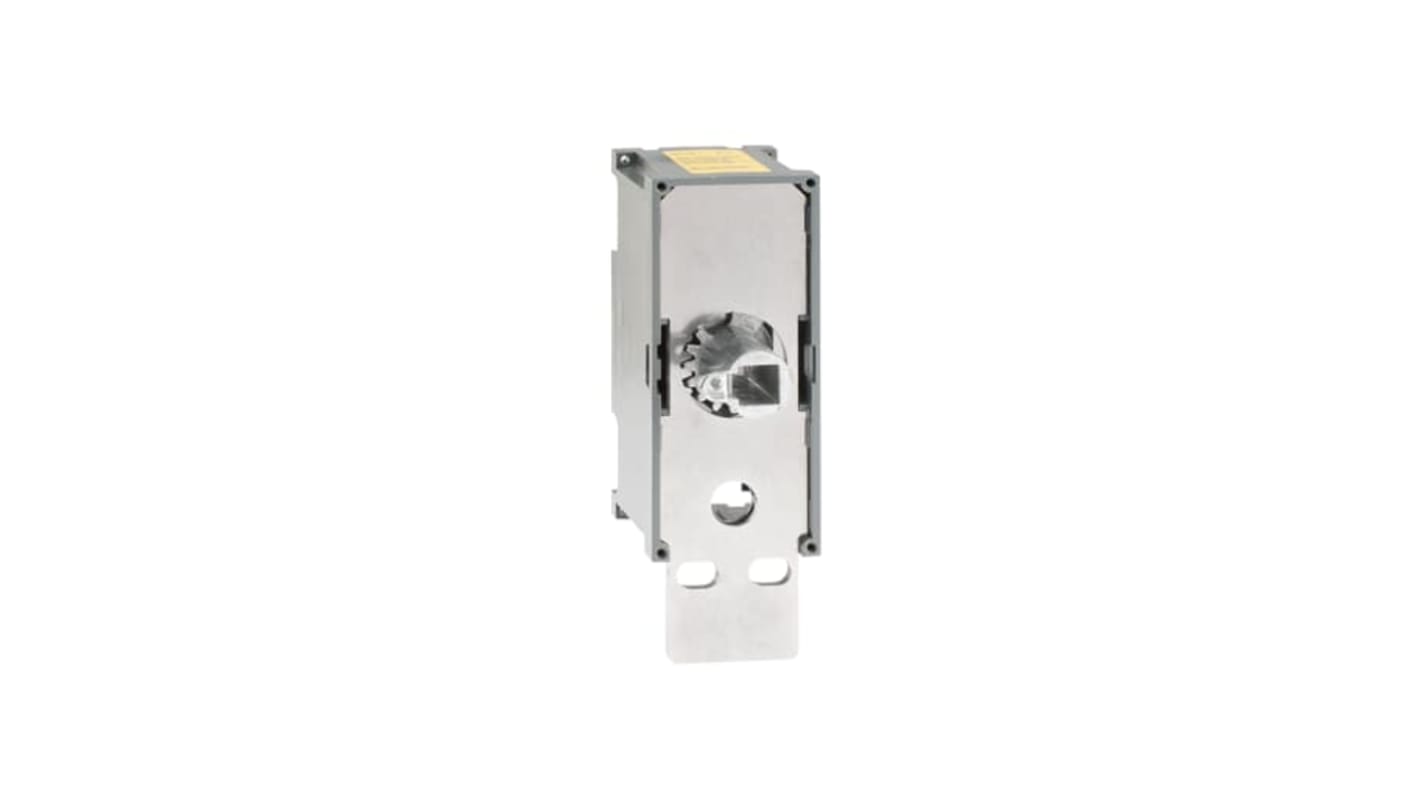 Interblocco ABB per fusibili, dimensioni 152 x 52 x 102 mm, progettato per garantire sicurezza in interruttori. Codice 1SCA106523R1001.