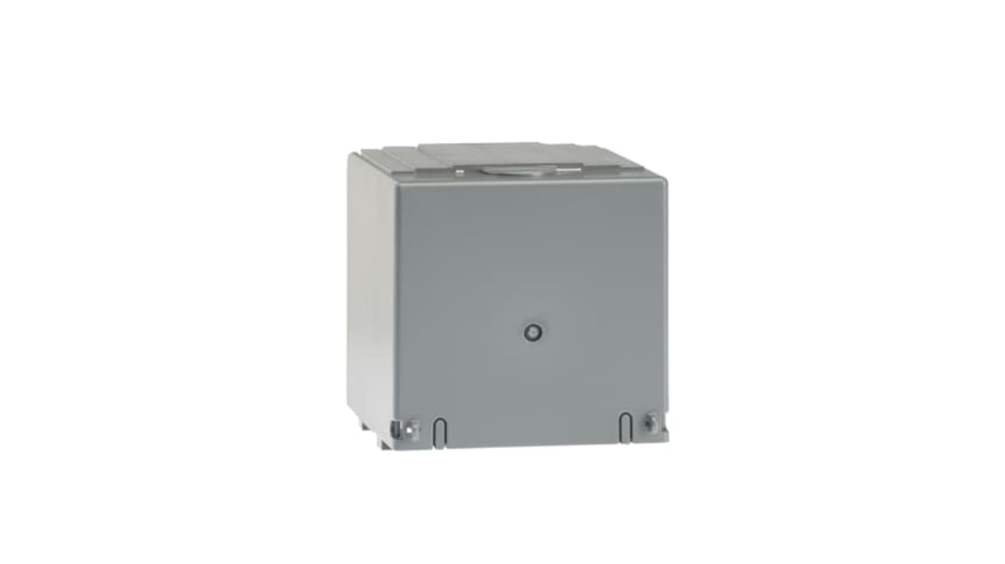 ABB, protezione per morsettiera 3 poli, dimensioni 115,6 x 110 x 114 mm, codice 1SCA107939R1001.