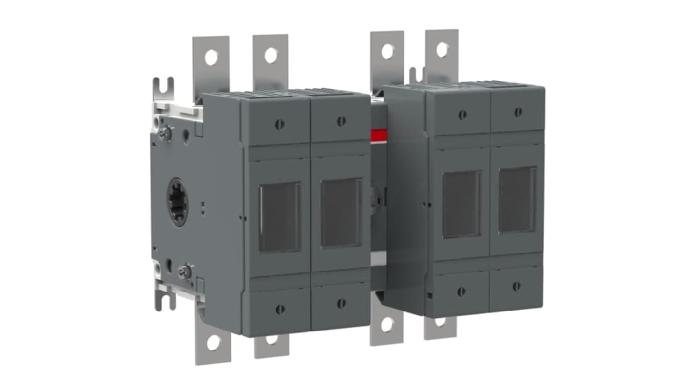 Sezionatore portafusibili integrato ABB, 4 poli, 100A, montaggio su base, serie 1SCA11, codice 1SCA116974R1001.