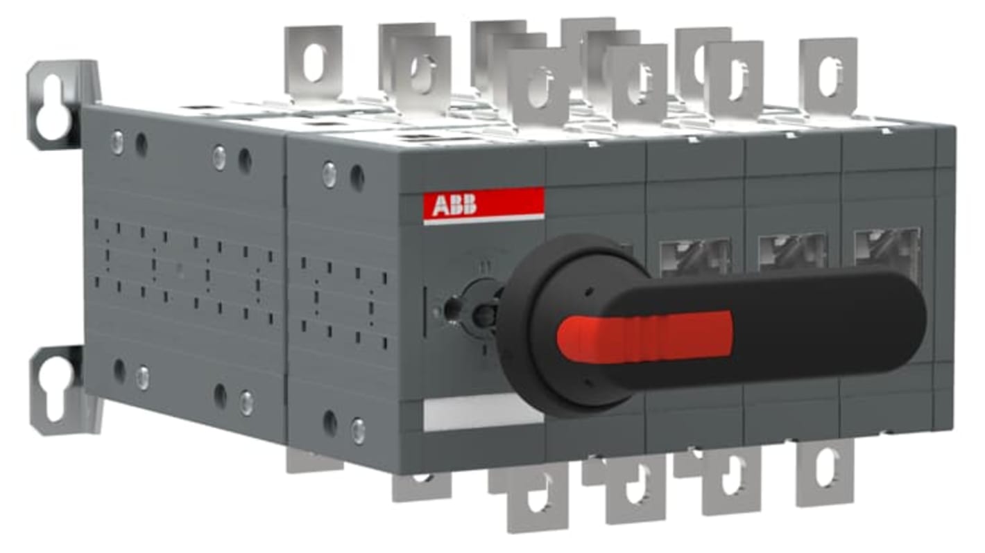 Sezionatore interruttore integrato ABB 1SCA124026R1001, corrente massima 400A, grado di protezione IP65, montaggio su base.