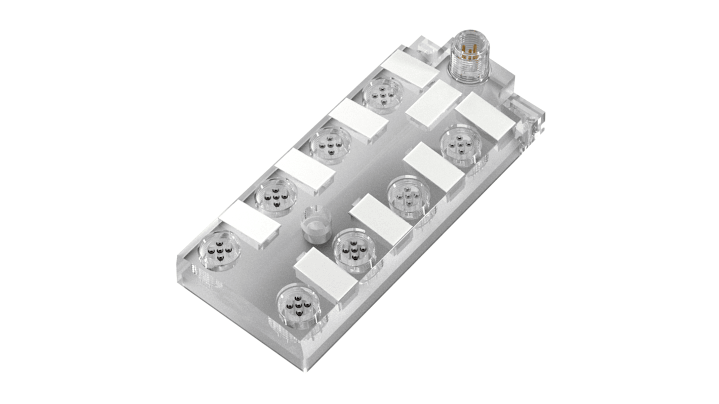 Modulo I/O BALLUFF BNI00J0 con connettore M12, protocollo IO-Link, grado di protezione IP67, tensione 18-30.2V cc.
