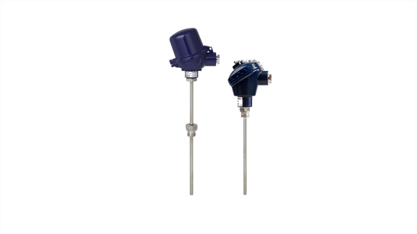 Sensore di temperatura PT100 WIKA 48798805, intervallo -50/+250 °C, montaggio a vite, tubo in acciaio inox, 3 cavi.