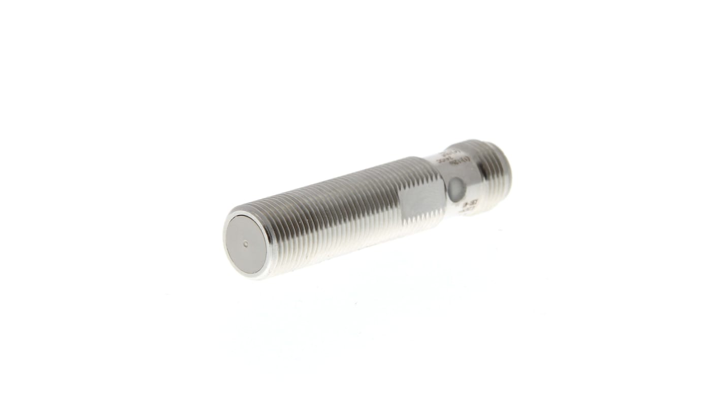 Sensore di prossimità cilindrico Omron E2EH-X3D1-M1G, tecnologia induttiva, filettatura M12, rilevamento fino a 12 mm, grado di protezione IP67.