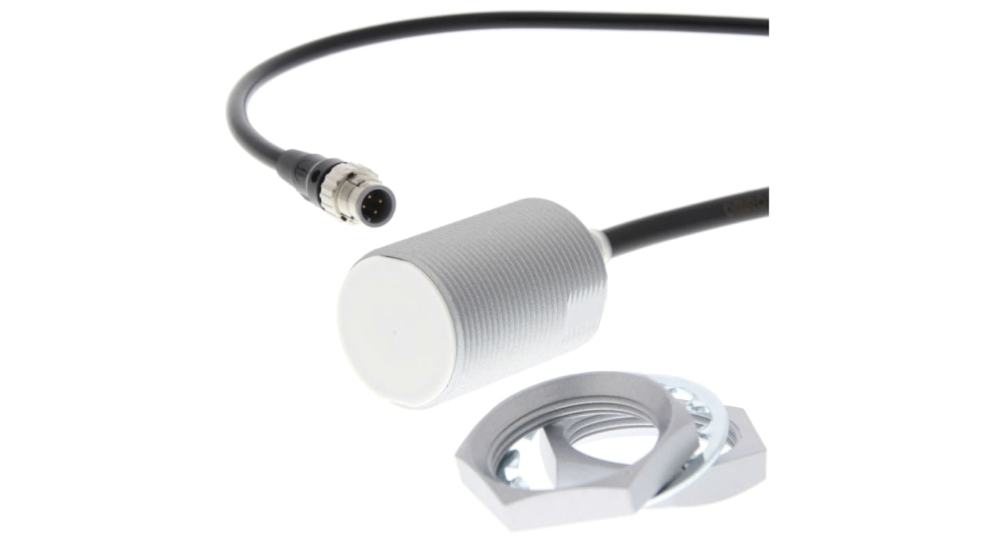 Omron E2EQ-X20D130-M1TGJ 0.3M, sensore di prossimità induttivo cilindrico M30, rilevamento 9 mm, IP67G, uscita NPN/PNP.