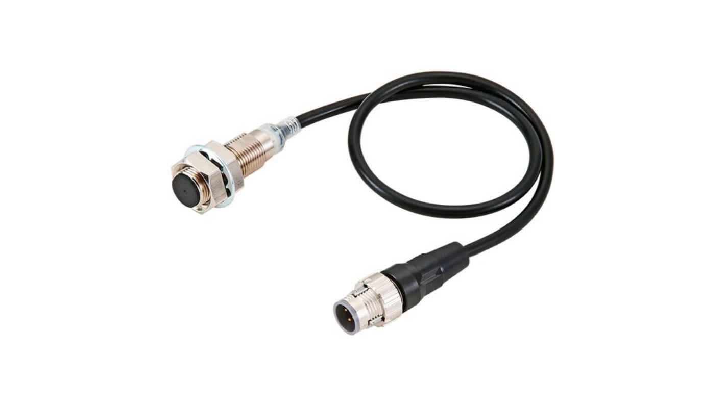 Sensore di prossimità cilindrico Omron E2E-X7D212-M1TGJ 0.3M, tecnologia induttiva, filettatura M12, uscita NPN/PNP, grado di protezione IP67G.