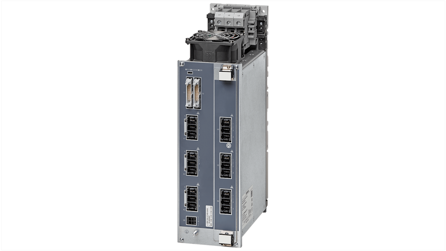 Modulo di distribuzione alimentazione Siemens 6BK19432CH000AA0, montaggio a pannello, 6 uscite, 12800 W, IP20, 344 x 104 x 217 mm.