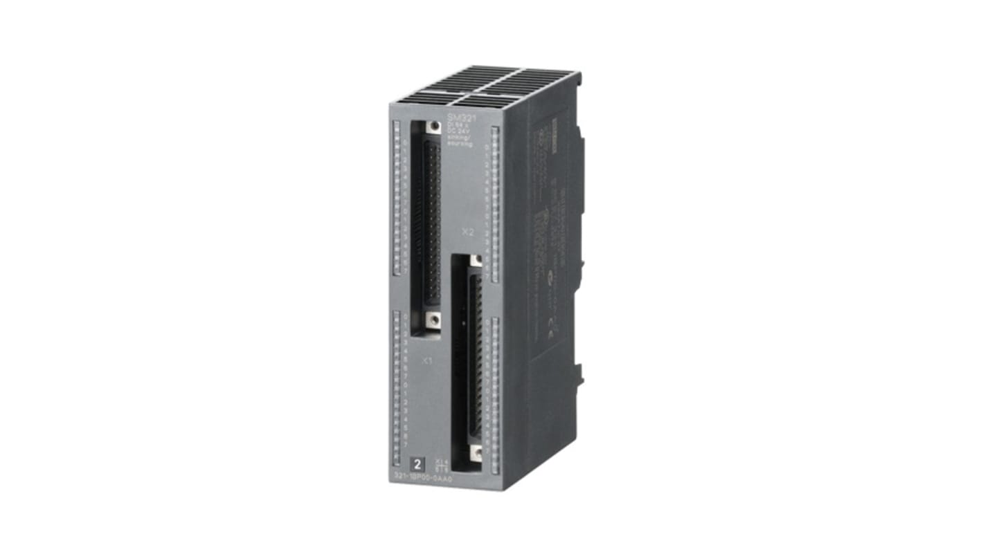 Modulo I/O digitale Siemens 6ES73211BP000AA0 per S7-300, 64 ingressi, design compatto 125 x 40 x 112 mm, facile installazione.