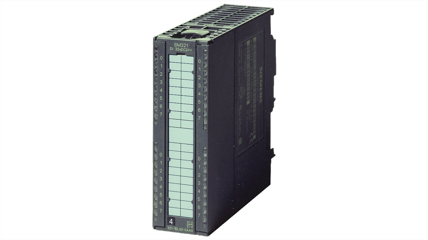 Modulo I/O digitale Siemens 6ES73211CH200AA0, 16 ingressi, compatibile con SIMATIC S7-300, dimensioni 125 x 40 x 120 mm.