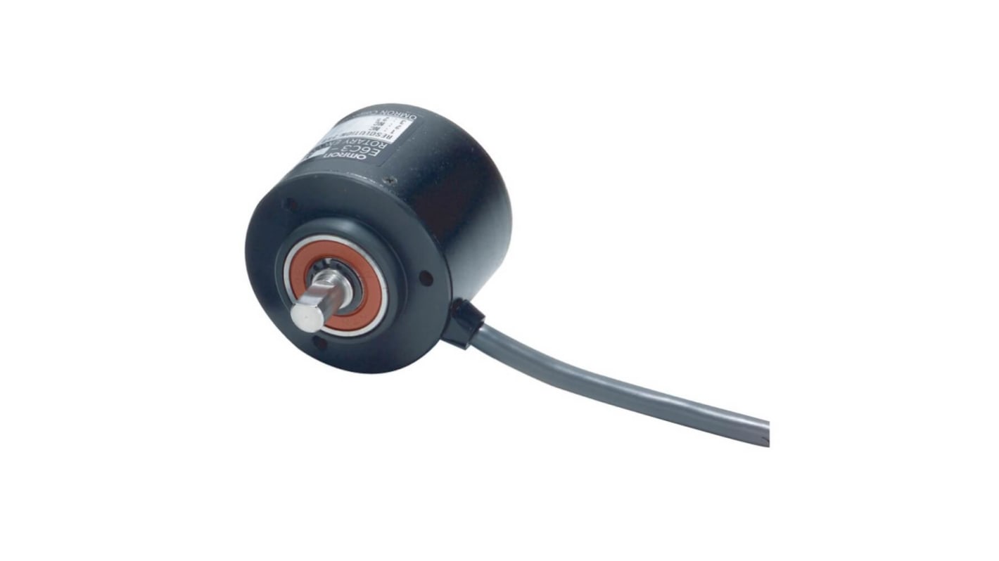 Omron E6C3-CWZ5GH 2000P/R 2M, encoder rotativo NPN con 2000 impulsi/giro, diametro esterno 50 mm, protezione IP65.