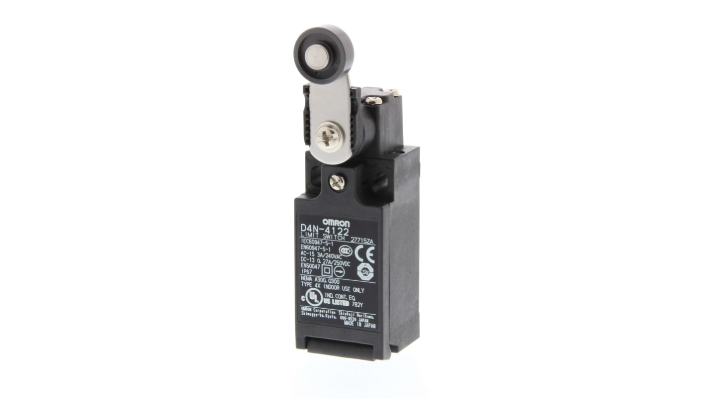 Omron D4N-1126, interruttore di fine corsa di sicurezza miniaturizzato con contatti placcati oro, compatibile con la serie D4D.