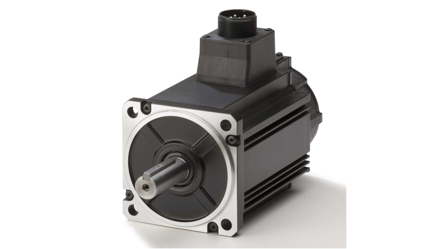Servomotore Omron R88M-K1K020H-S2, 1 kW, 230 V, montaggio a flangia, protezione IP67, rotazione reversibile.
