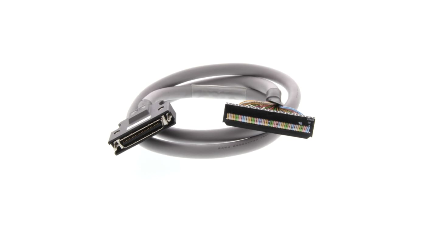 Cavo di collegamento Omron XW2Z-100J-B24, lungo 1 m, per PLC e applicazioni generali, compatibile con morsettiere del controller.