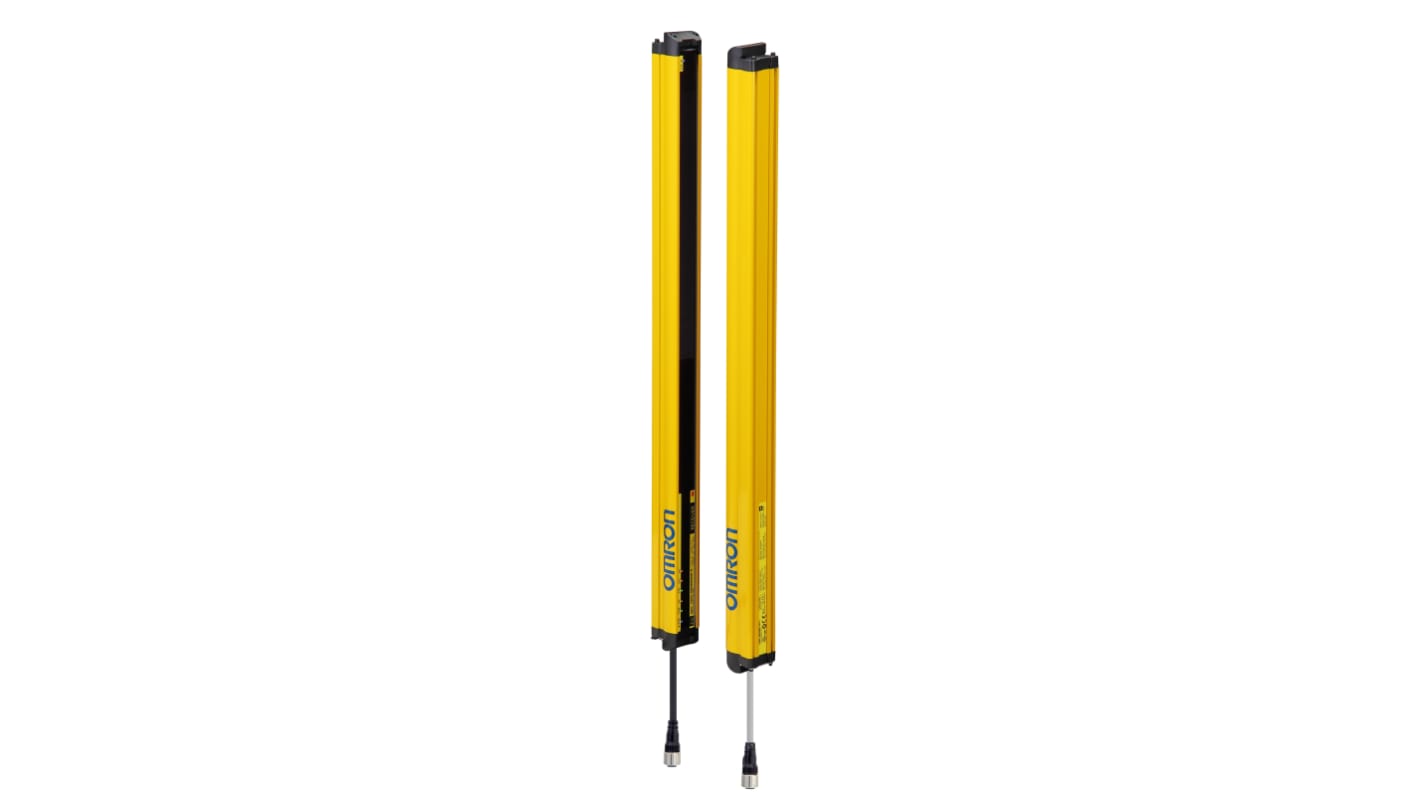 Barriera fotoelettrica di sicurezza Omron F3SG-4RE1950P30, risoluzione 30mm, 96 fasci, montaggio con staffa fissa.