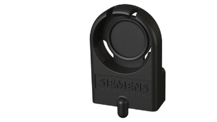 Contenitore angolare Siemens 6GT2690-0AN00 per dispositivi MDS, supporto per transponder da 16 mm, materiale PA 6 GF, colore nero.