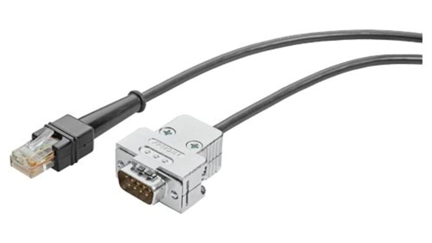 Cavo PLC Siemens 6GT21911BH50, 5 m, 6 conduttori, connessione Submin-D 9 poli e RJ-50, per comunicazione SIMATIC RF.