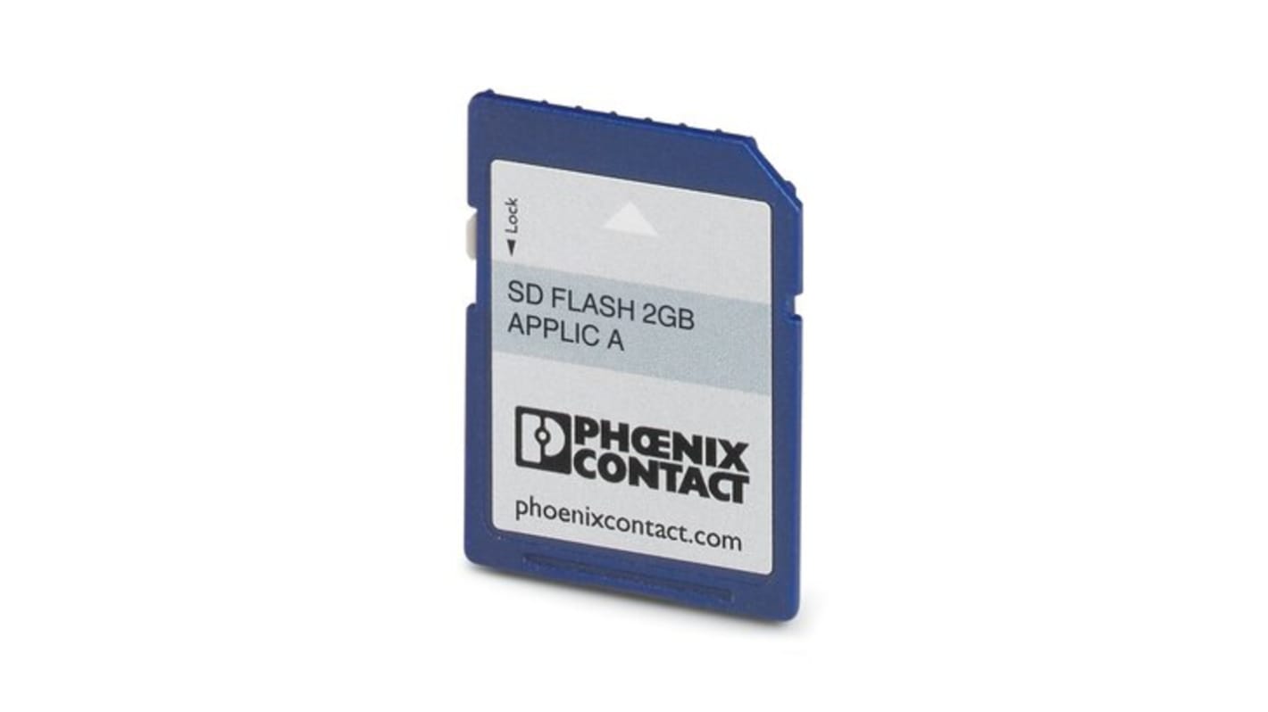Memoria Phoenix Contact 1624092, serie EV, per PLC, montaggio verticale, con licenze per gestione energia e ricarica.