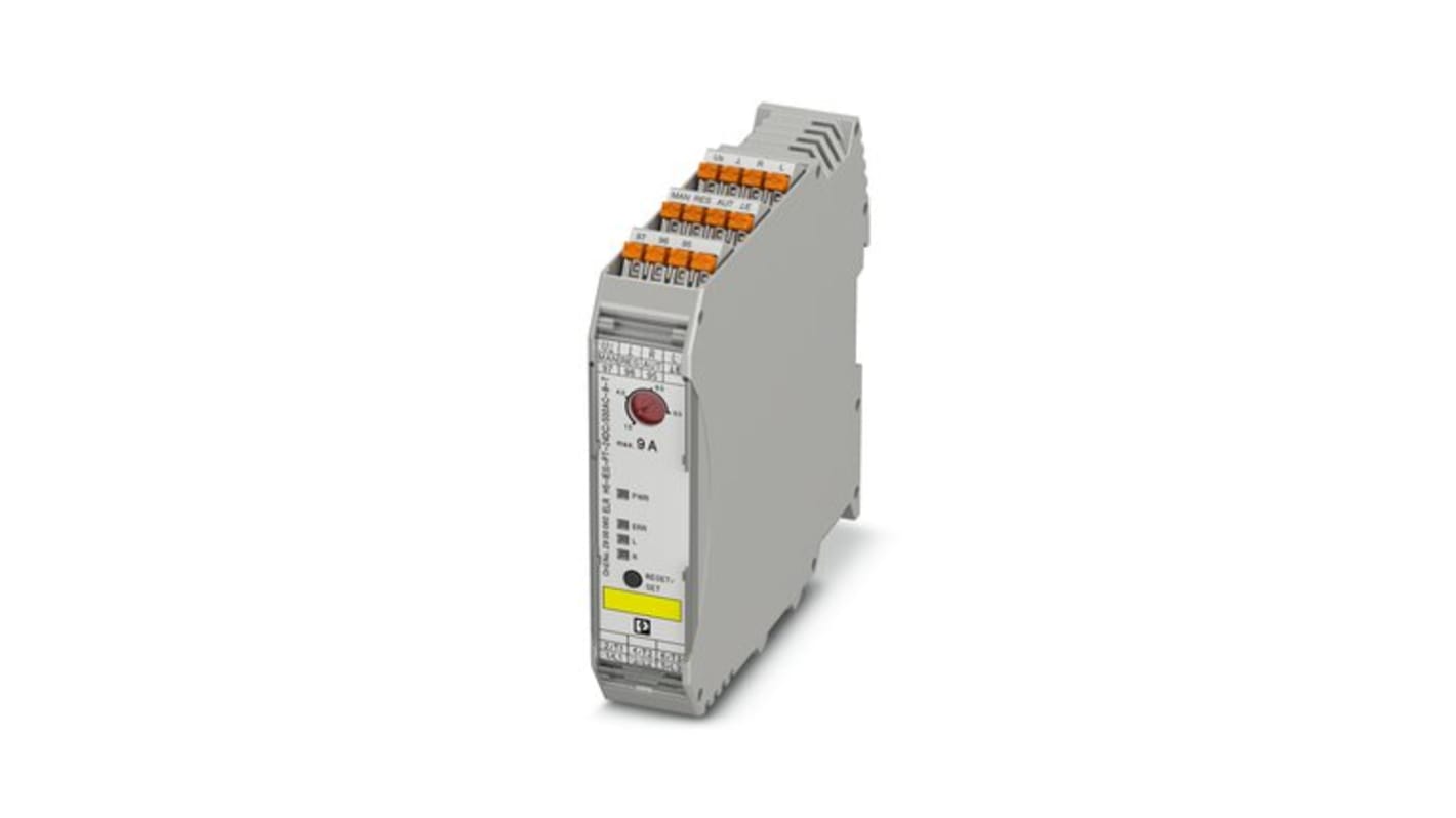 Avviatore motore ibrido Phoenix Contact 2906060, 3 fasi, tensione 19,2-30 V, corrente 40 mA, grado di protezione IP20.