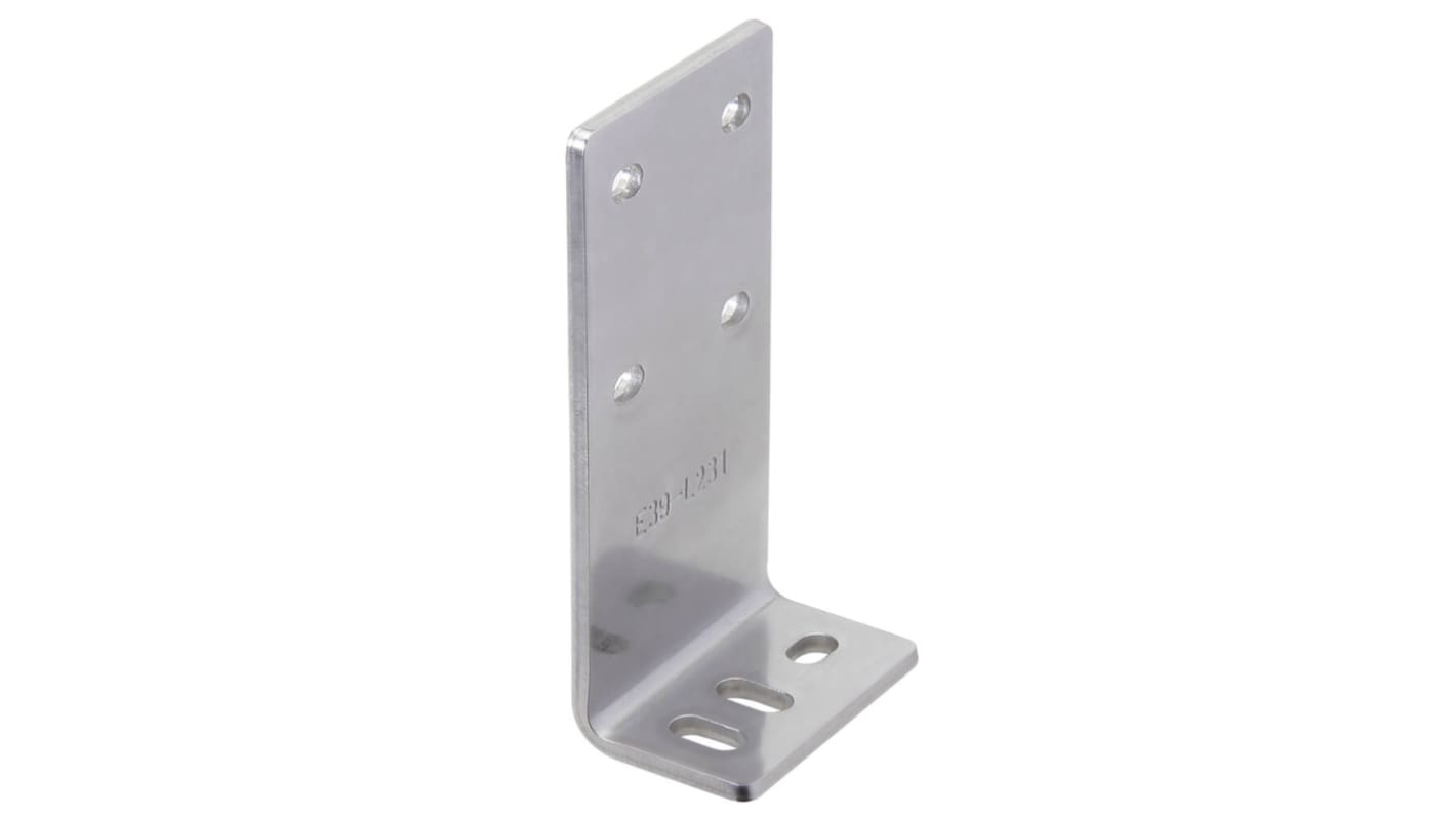 Omron E39-L231, staffa di montaggio a L in acciaio inossidabile per sensori fotoelettrici, compatibile con la serie E39.