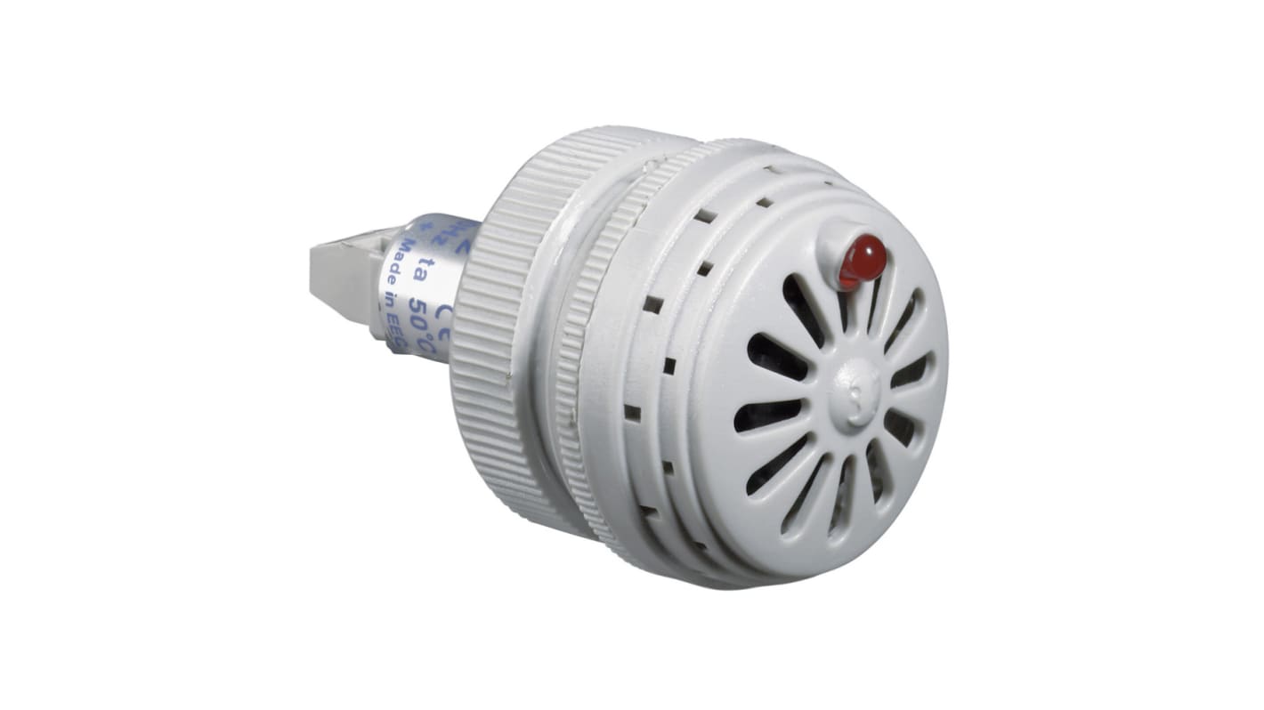 Segnalatore acustico e luminoso Legrand 0 415 26, 48 V, suono a 75 dB, LED lampeggiante, montaggio superficiale o incassato.