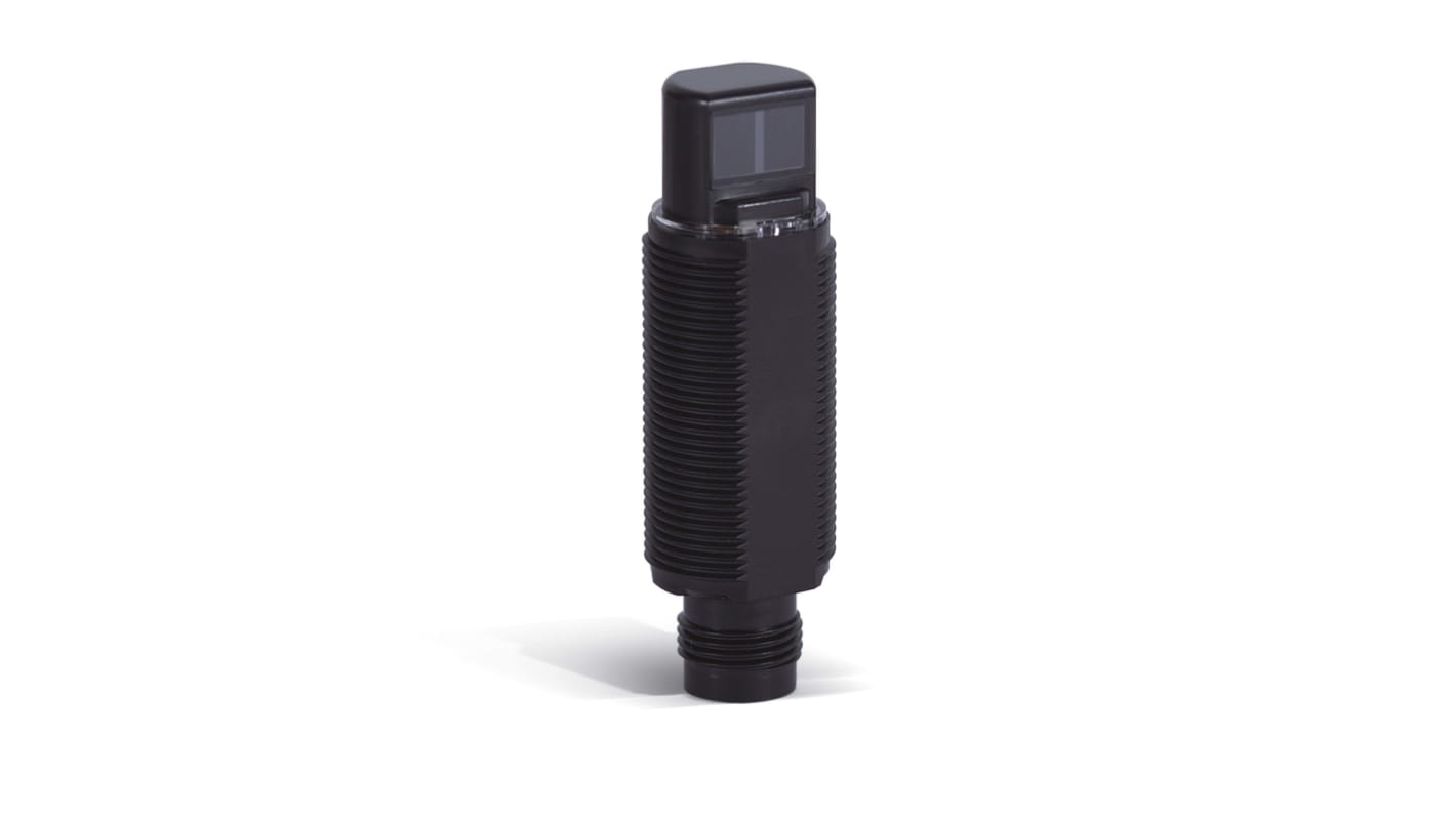 Sensore fotoelettrico cilindrico Omron E3RA-RP21, rilevamento a 100 mm, uscita PNP, installazione semplice e affidabile.
