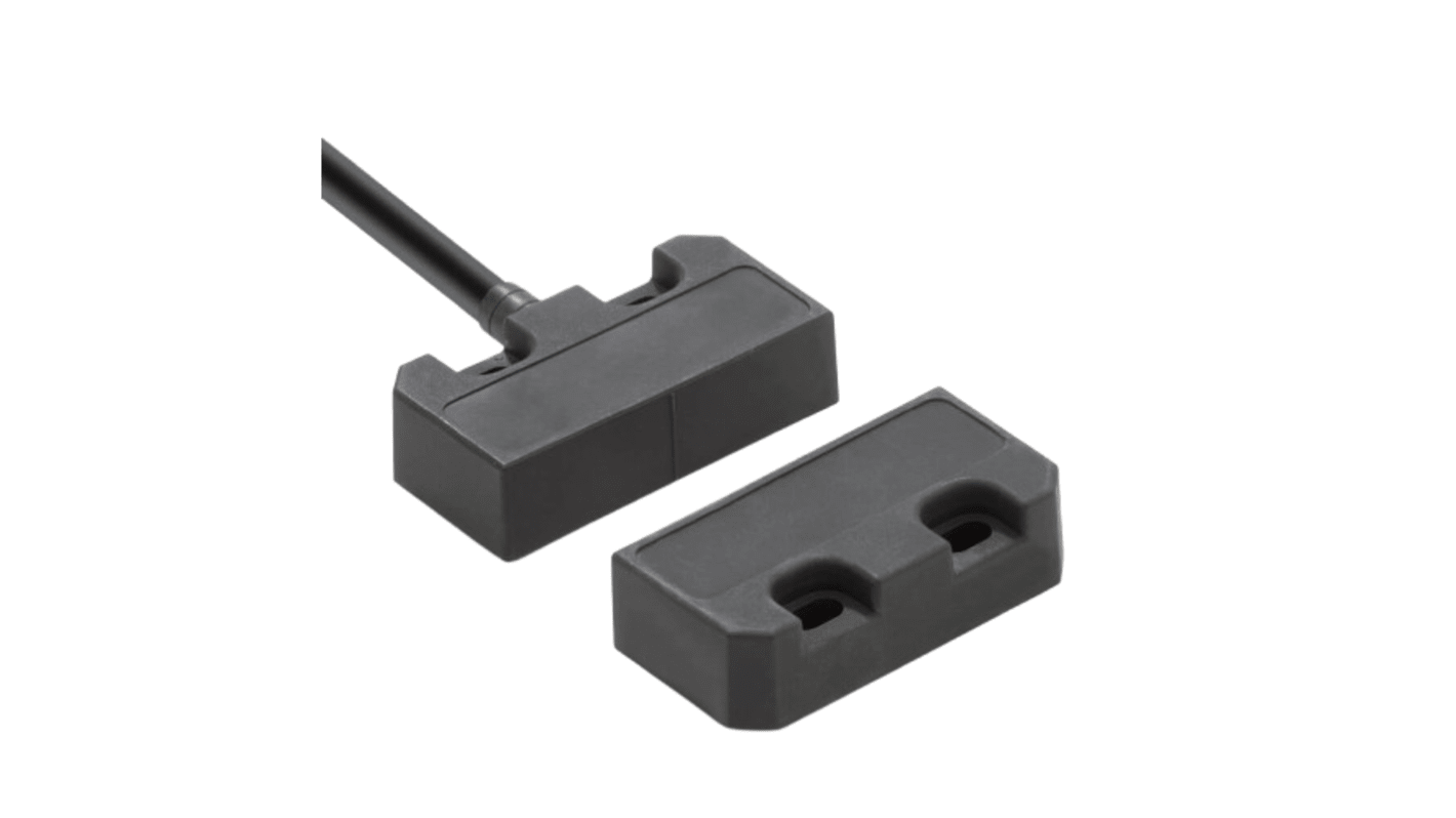 Interruttore di sicurezza senza contatto Omron F3S-TGR-NSPM-21-05, 24V cc, custodia in poliestere, grado di protezione IP67, dimensioni 37mm x 15mm.