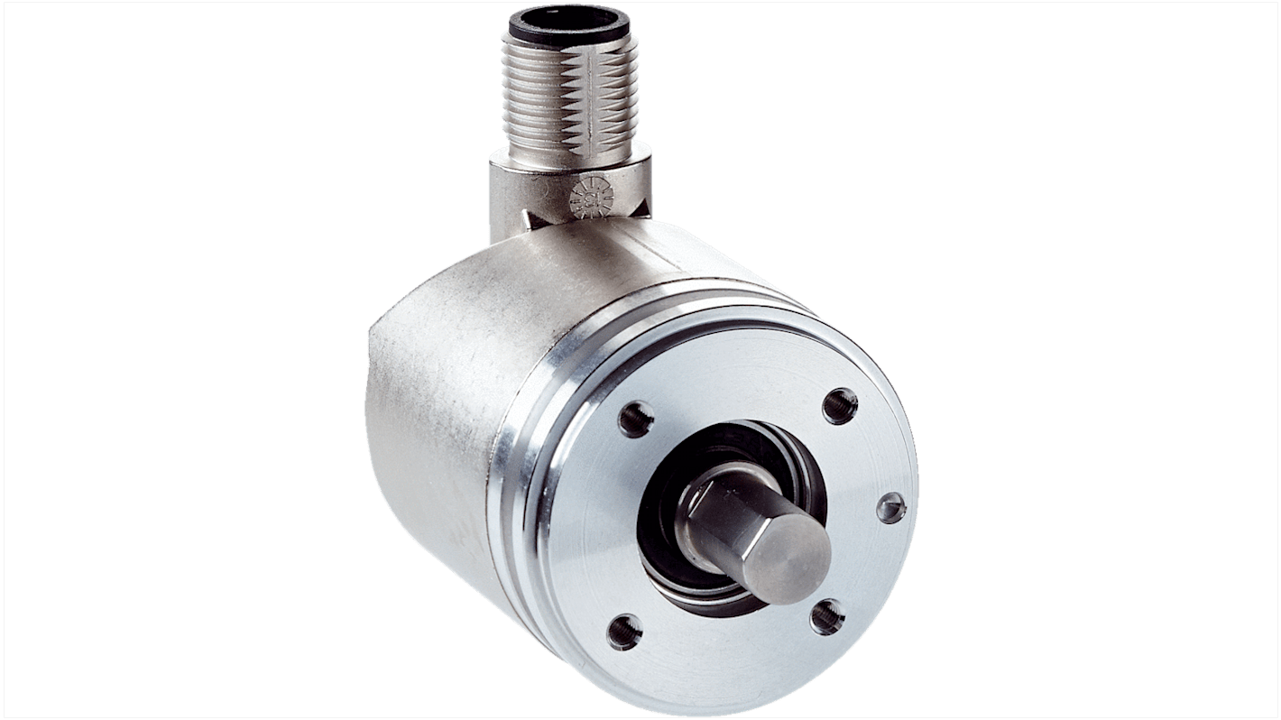 Encoder assoluto Sick AHM36A-S1CC014x12, flangia, CANOpen, 6 mm albero, IP66/IP67, 36 mm altezza, 50.7 mm larghezza.