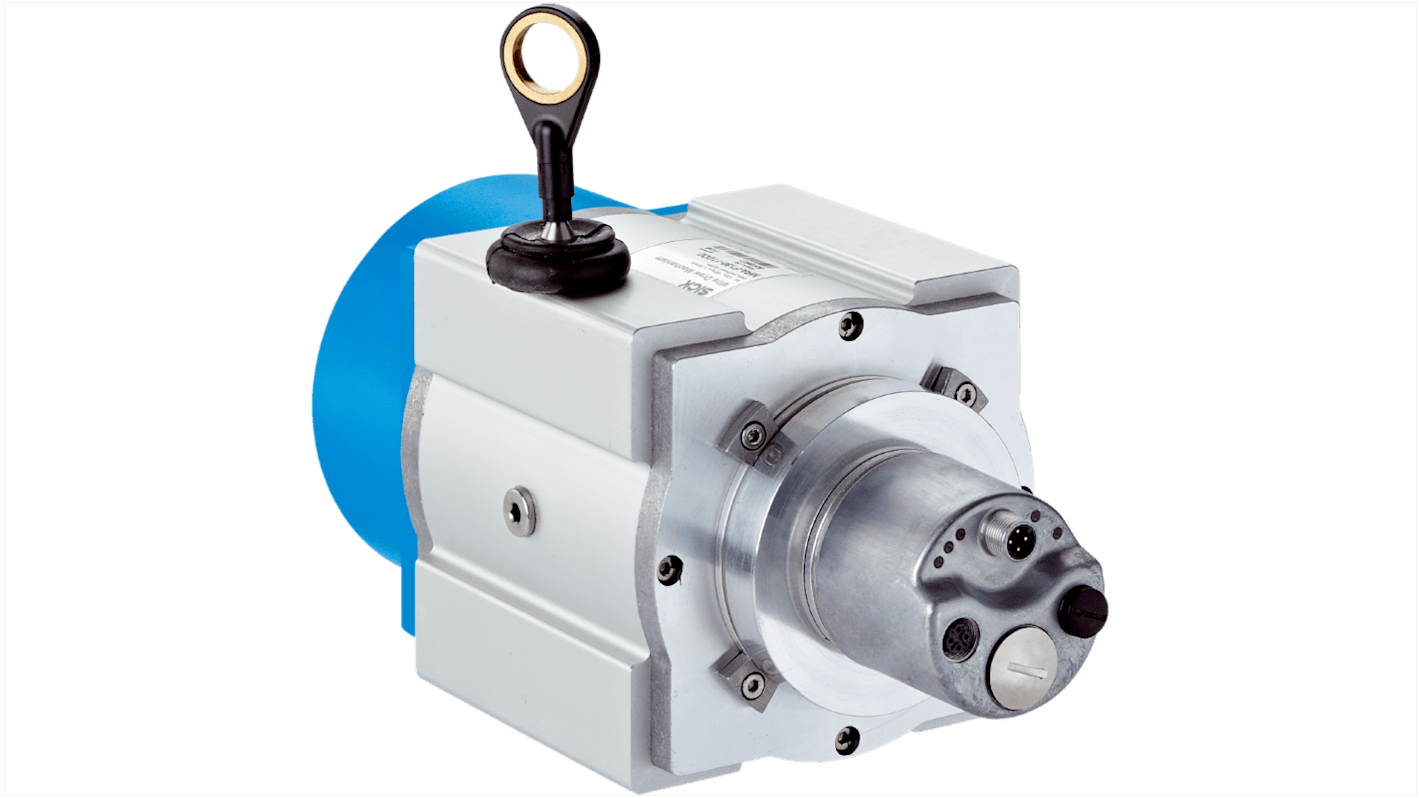 Encoder a filo Sick BTF13-N1BM1099 con uscita Profinet, risoluzione 0,001 mm, montaggio a flangia, lunghezza fino a 50 m.