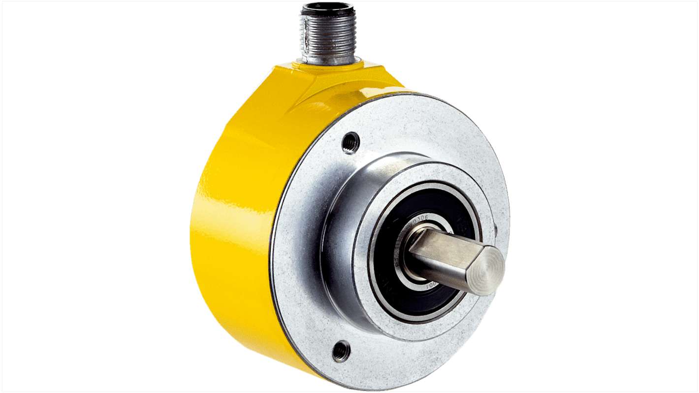 Encoder Sick DFS60S-S4OC01024, 1024 impulsi/giro, montaggio a flangia, diametro albero 10 mm, IP65, dimensioni 72x60x45.5 mm.