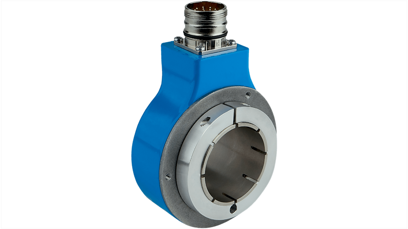 Encoder incrementale Sick DGS80B-TYLA05000, 5000 impulsi/giro, montaggio a flangia, IP65, diametro albero 42 mm.