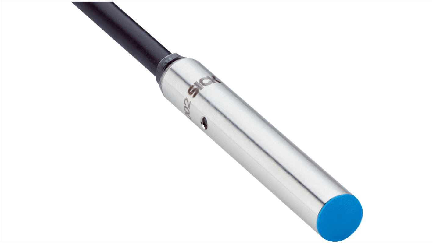 Sensore di prossimità induttivo cilindrico PNP Sick IHM06-02BPSVW2S, 2 mm di rilevamento, IP67, acciaio inossidabile, 42.3 mm x 6.5 mm.