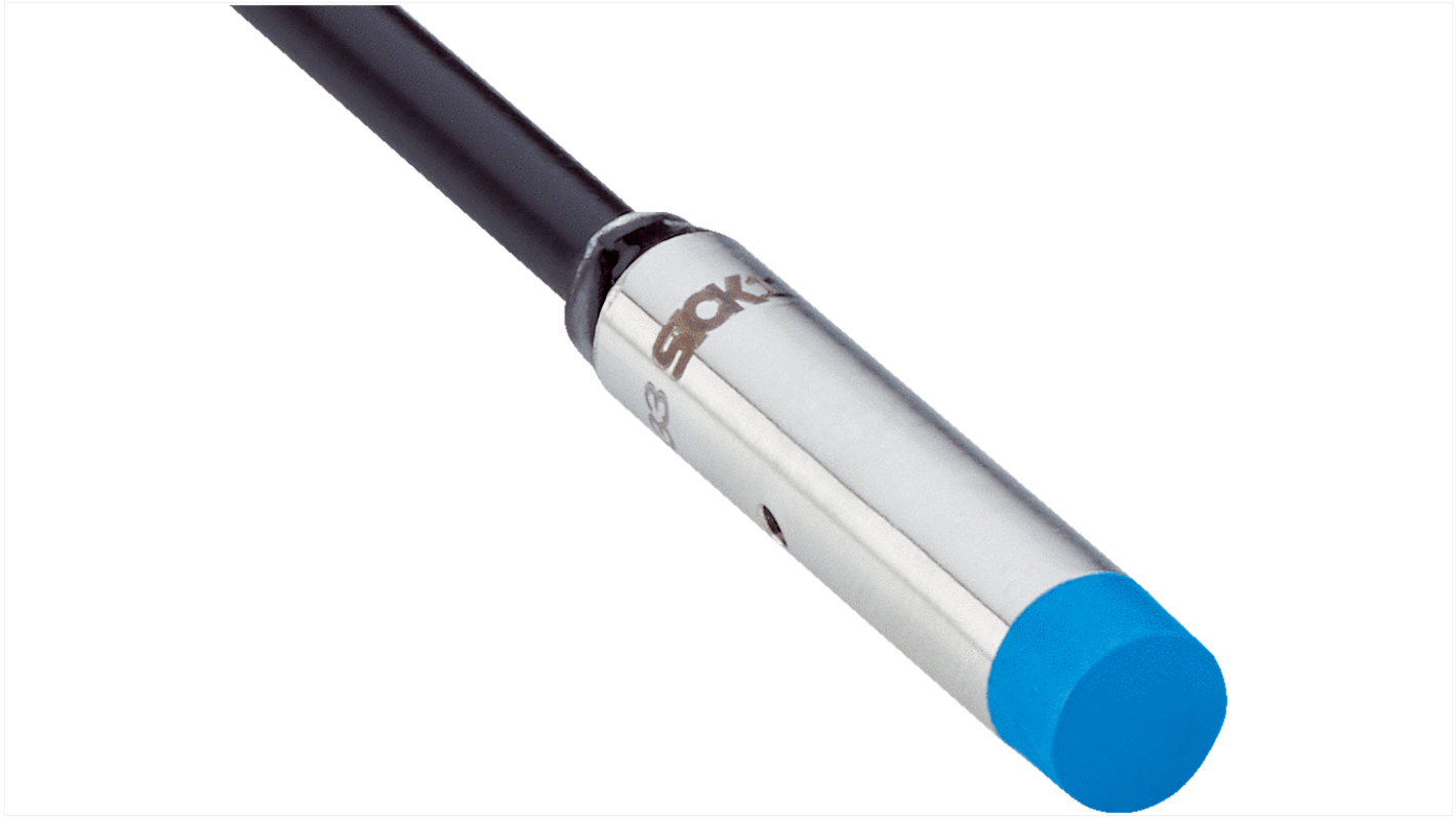 Sensore di prossimità induttivo cilindrico Sick IHM06-06NPSVW2K, PNP, 6 mm, IP67, acciaio inossidabile, montaggio a filo.