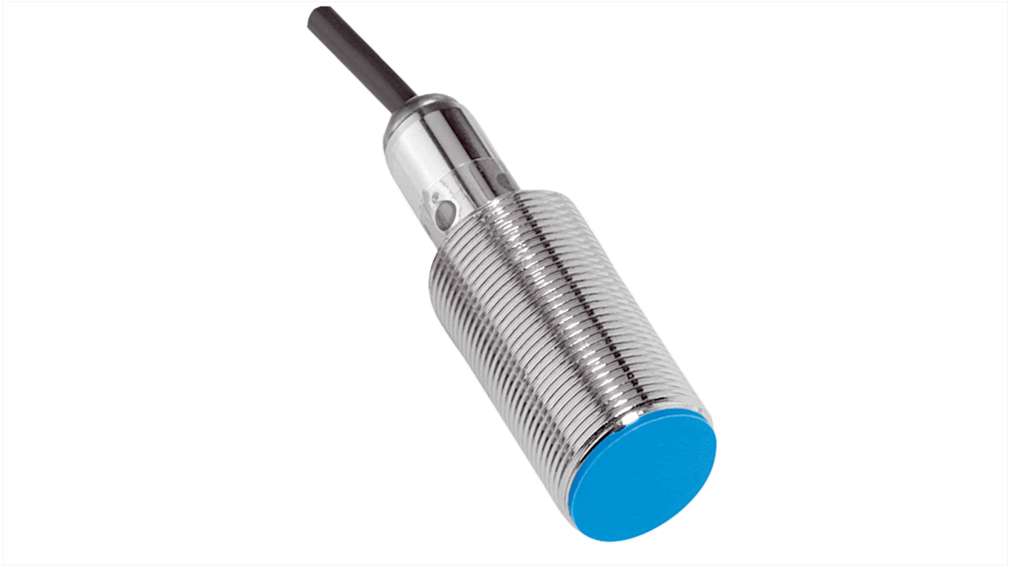 Sensore di prossimità induttivo cilindrico Sick IME18-12BNSZUDKS28, M18, NPN, 12 mm, IP67, montaggio a filo.