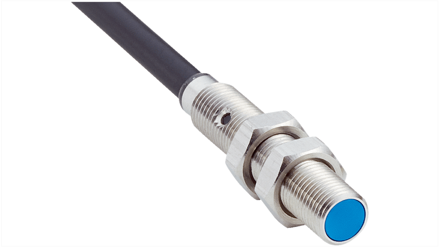 Sensore di prossimità induttivo cilindrico Sick IMM05-1B5PSVU2S, filettatura M5, gamma di rilevamento 1,5 mm, IP67.